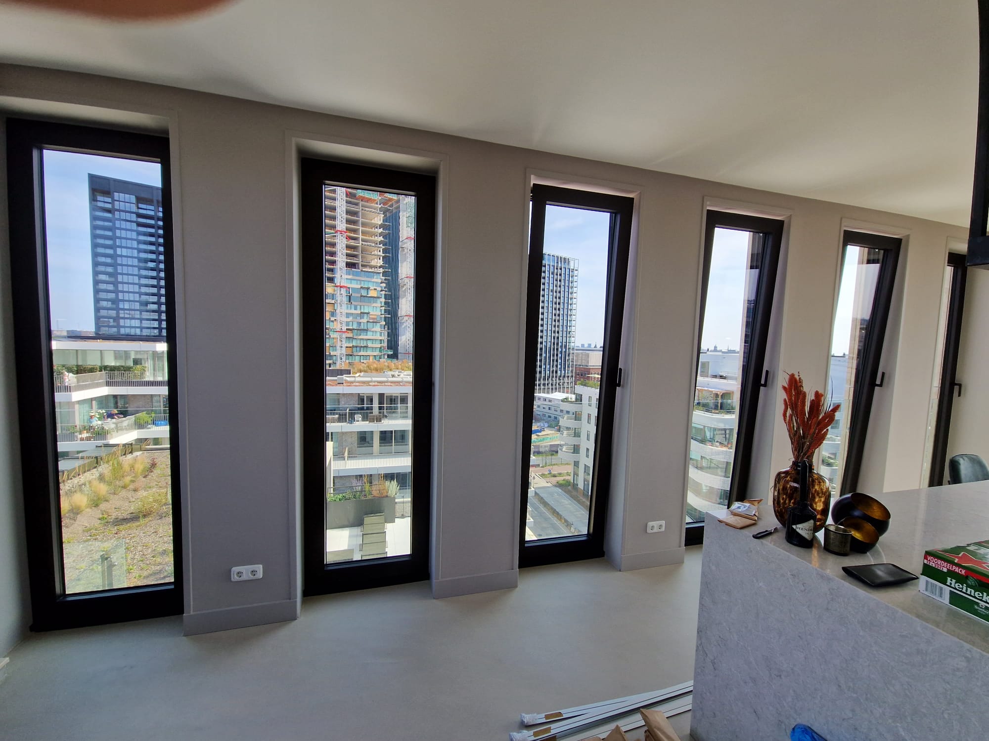 Penthouse Zuidas raambekleding
